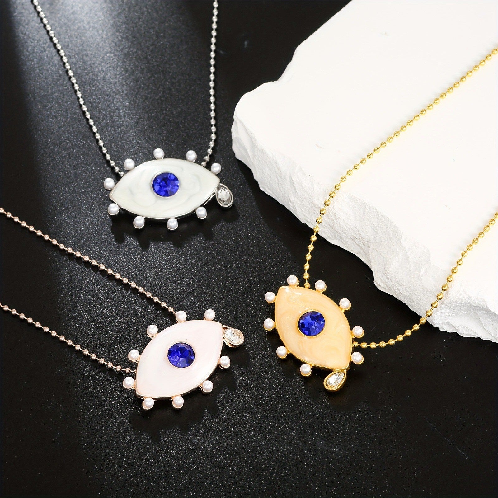 Celestial Evil Eye Pendant Necklace