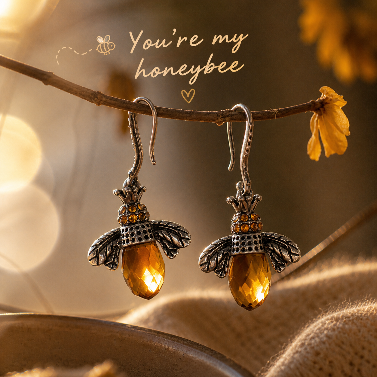 Honey Bee Earrings 🐝