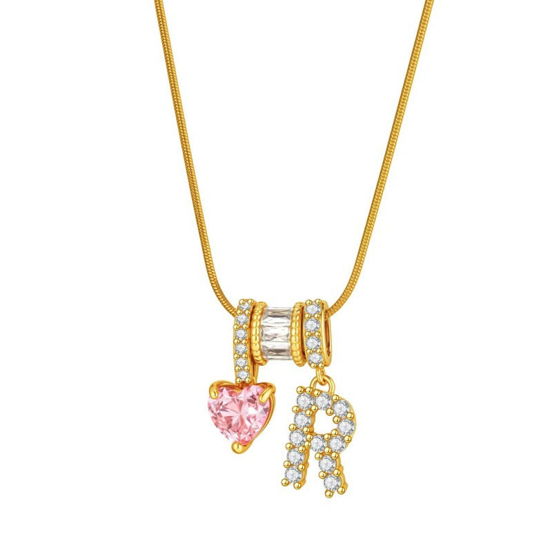 Urban Initial Cube Necklace | Minimalist A-Z Drip